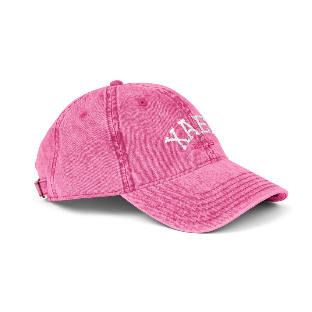 Vintage Embroidered Cap — Distressed Retro Baseball Hat