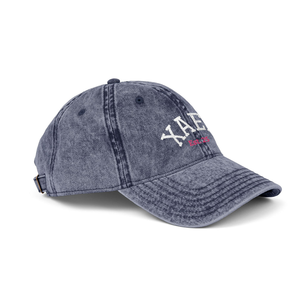 Vintage Embroidered Cap — Distressed Retro Baseball Hat