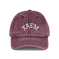 Vintage Embroidered Cap — Distressed Retro Baseball Hat